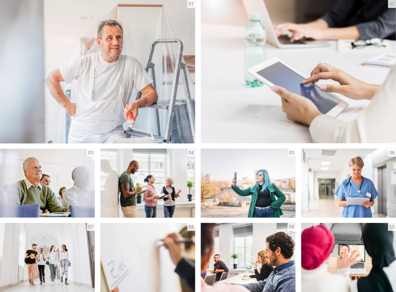 Arbeit und Leben Anrede und Bildsprache