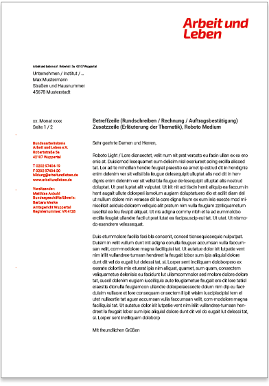 Arbeit und Leben Wordvorlagen